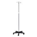 Clinton IV Pole - 5 Leg, Nylon Base, 2 Hooks