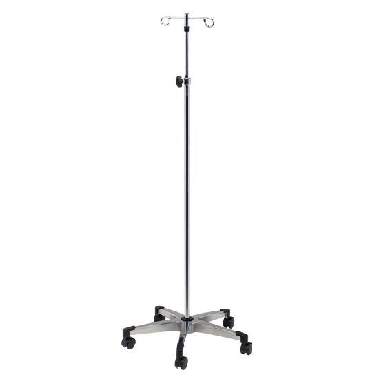 Clinton IV Pole  5 Leg, 2-Hooks