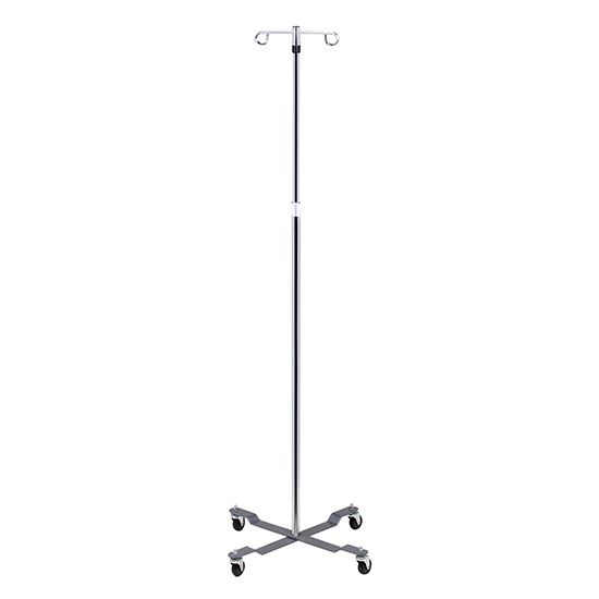 Clinton IV Pole - Economy 4 Leg, 2 Hooks