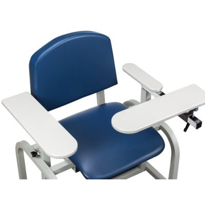 Clinton Lab X Bariatric Extra Tall Blood Drawing Chair with ClintonClean Arms