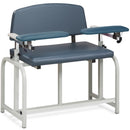 Clinton Lab X Bariatric Extra Tall Blood Drawing Chair  ClintonClean Arms - Wedgewood Upholstery