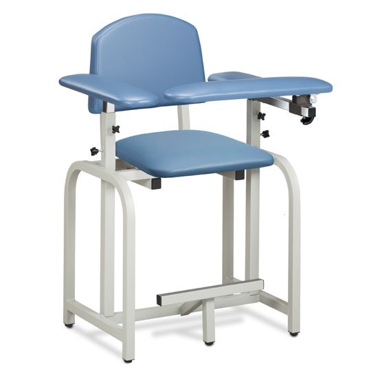 The Clinton Lab X Series Extra-Tall Blood Drawing Chair with Padded Arms