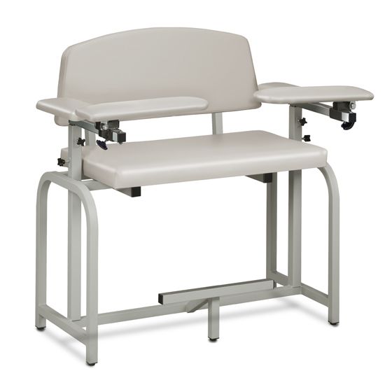 Clinton Lab X Series Extra-Wide and Extra-Tall Blood Drawing Chair with Padded Arms