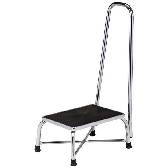 Clinton Large Top Bariatric Stool  w/Handrail