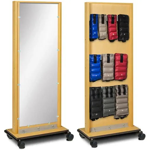 Clinton Mobile Adult Mirror with Cuff Weight Rac