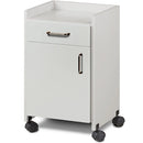 Clinton Mobile Bedside Cabinet - Gray