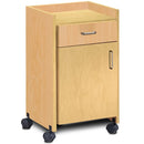 Clinton Mobile Bedside Cabinet - Maple