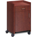 Clinton Mobile Bedside Cabinet - Dark Cherry