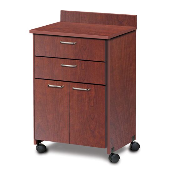 Clinton Mobile Treatment Cabinet with 2 Doors and 2 Drawers  Slate Gray