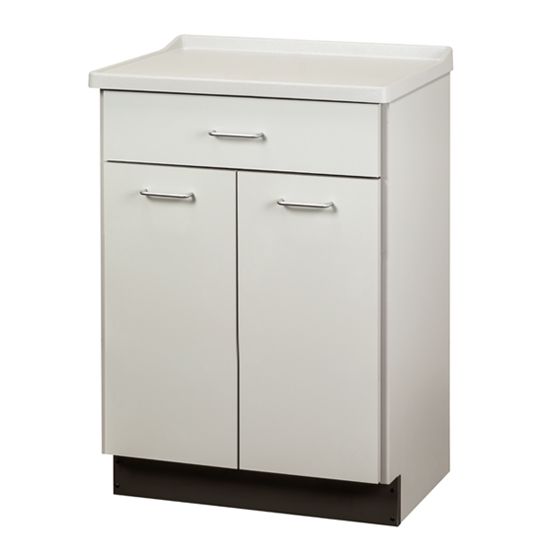Clinton Molded Top Treatment Cabinet with 2 Doors and 1 Drawer  Slate Gray