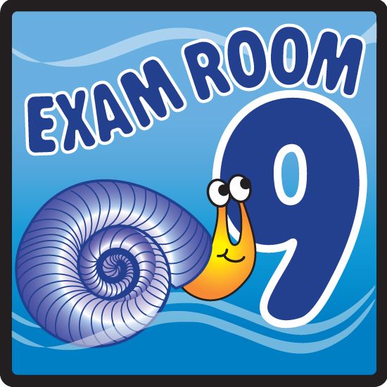Clinton Ocean Series Exam Room Signs  Exam Room 9