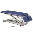Clinton Open Base Space Saver Power Table with Drop Section