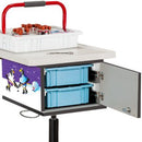 Clinton Pediatric Cool Pals Phlebotomy Cart - Plastic Storage Bins