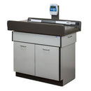Clinton Pediatric Scale/Treatment Table (2 Doors)  Black in Slate Gray Laminate