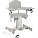 Clinton Power Series Blood Drawing Chair with Padded Arms - Country Mist