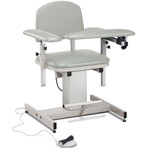 Clinton Power Series Blood Drawing Chair with Padded Arms  ClintonClean Arm/Armrests - Country Mist