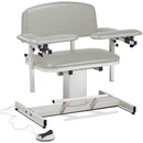 Clinton Power Series Extra-Wide Blood Drawing Chair with Padded Arms  ClintonClean Armrest and Flip Arms - Country Mist