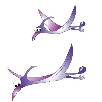 Clinton Pterodactyls Wall Sticker