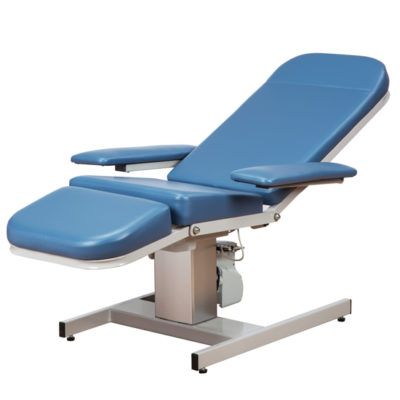 Clinton Recliner Series Hi-Lo Blood Drawing Chair  Royal Blue