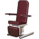 Clinton Recliner Series Hi-Lo Blood Drawing Chair - Burgundy