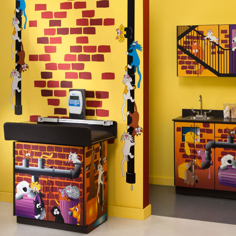 Clinton Scale Table & Cabinet  Alley Cats