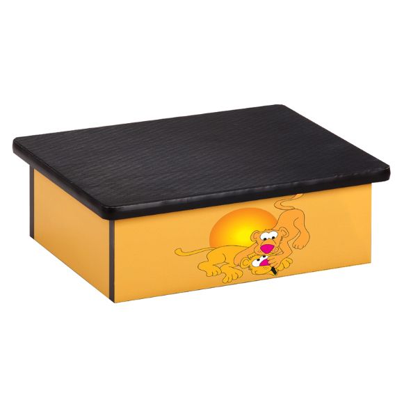 Clinton Serengeti Lion Cubs Yellow Laminate Step Stool
