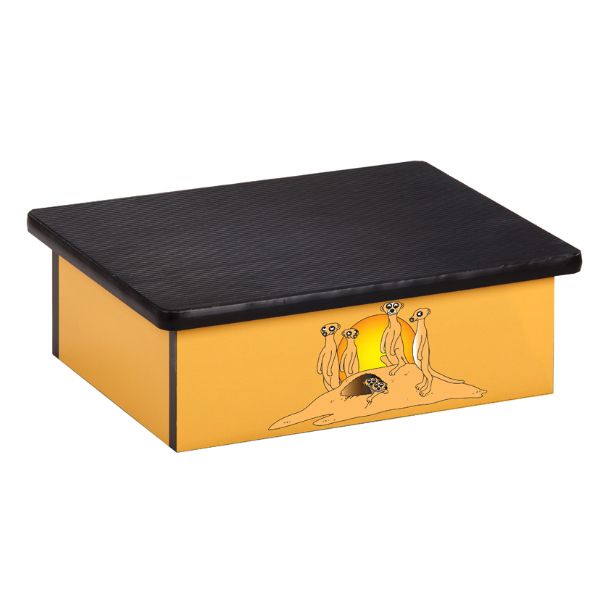 Clinton Serengeti Meerkats Yellow Laminate Step Stool
