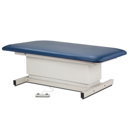 Clinton Shrouded Extra Wide Bariatric Straight Top Power Table  40" Wide in Black