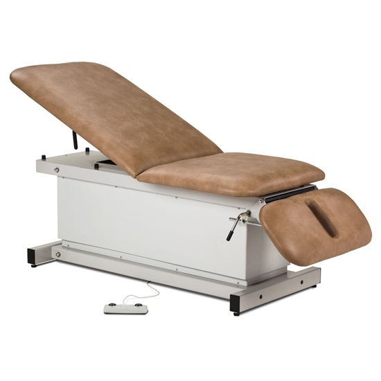 Clinton Shrouded Power Table with Adjustable Backrest and Drop Section
