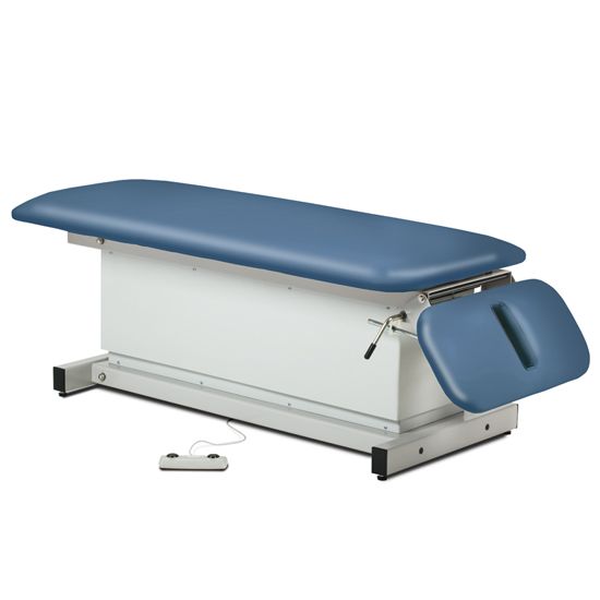 Clinton Shrouded Space Saver Power Table with Drop Section