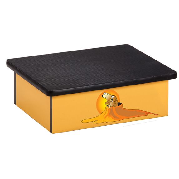 Clinton Southwestfest Prairie Dog Yellow Laminate Step Stool