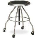 Clinton Stainless Steel Stool - With Casters