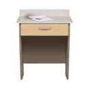 Clinton Two Leg Wall Mounted Desk - Desk with Pull-Out Drawer