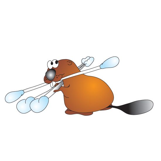 Clinton Swab Beaver Graphic