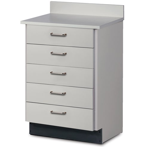 Clinton Treatment Cabinet with 5 Drawers  Slate Gray, Slate Gray