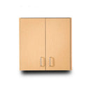 Clinton Wall Cabinet with 2 Doors  Slate Gray