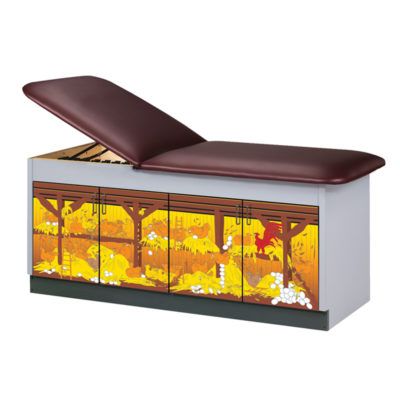 Clinton Wings 'N Things Treatment Table  Flat Top in Black