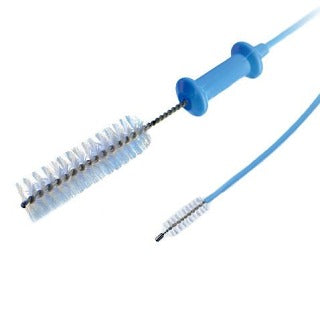 ConMed Blue Bullet Disposable Cleaning Brush (50/Case)  Combination Valve/Cleaning Brush for Gastroscope/C