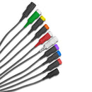 ConMed D Series 10 Lead Grabber Style Shielded Safety Leadwires - Connector End