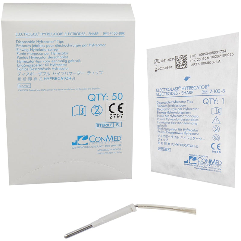 ConMed Electrolase Disposable Electrode - Sharp Tip - Sterile packaging