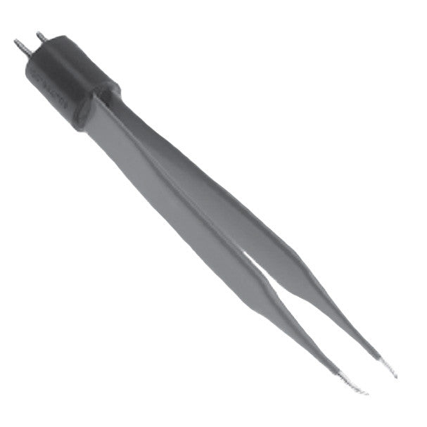ConMed Foot Control Bipolar Jeweler Forceps  Straight with Insulation (0.5 mm Tip)