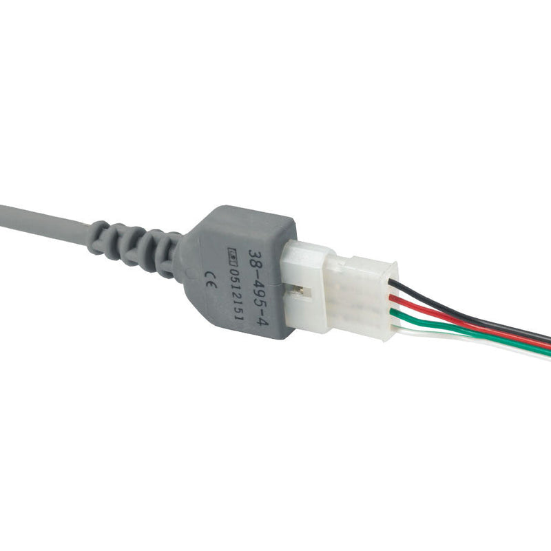 ConMed Four Lead Backpad ECG Cable  Philips/HP with 12 Pin Connectors