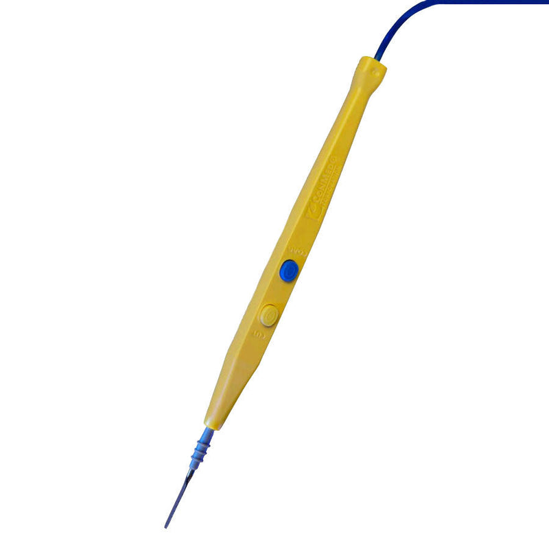 ConMed GoldLine Push Button Electrosurgical Pencil (40/Case)  With 15' Cable and UltraClean Blade Electrode