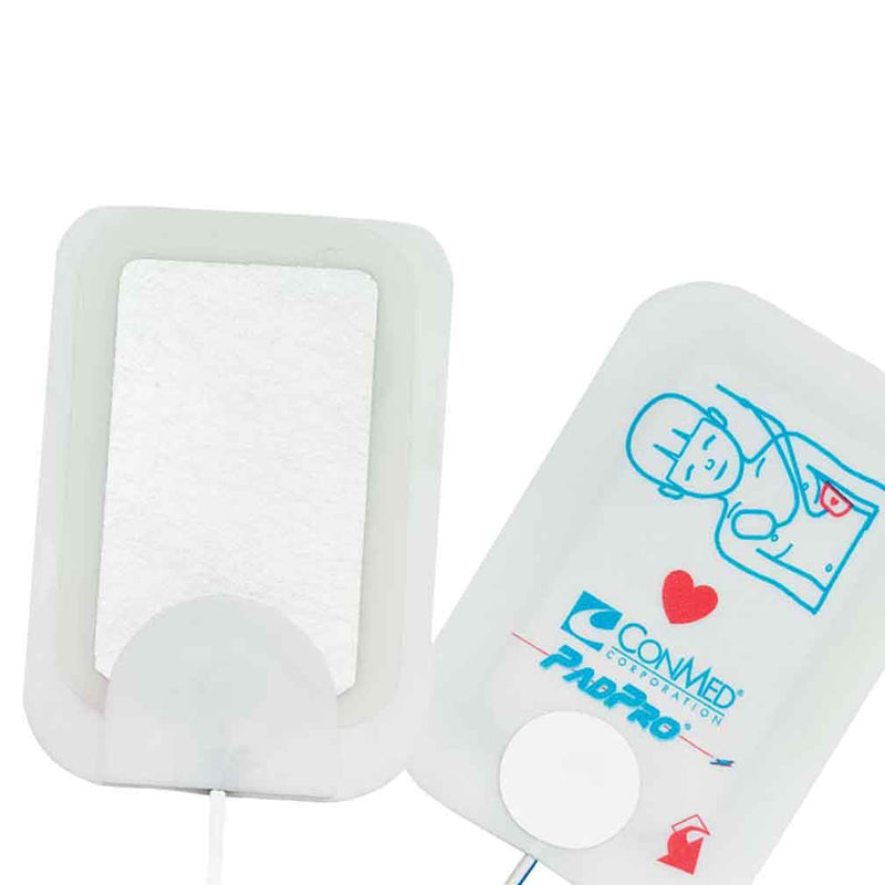 ConMed PadPro Pediatric Multifunction Electrode with Physio-Control Connector (10/Case)  Mini Pediatric: 2.5" x 2.125" (6.4 cm x 5.4 cm)