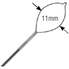 ConMed Singular Firm Loop Short Throw Polypectomy Snare (10/Box)  X-Small (11 mm)