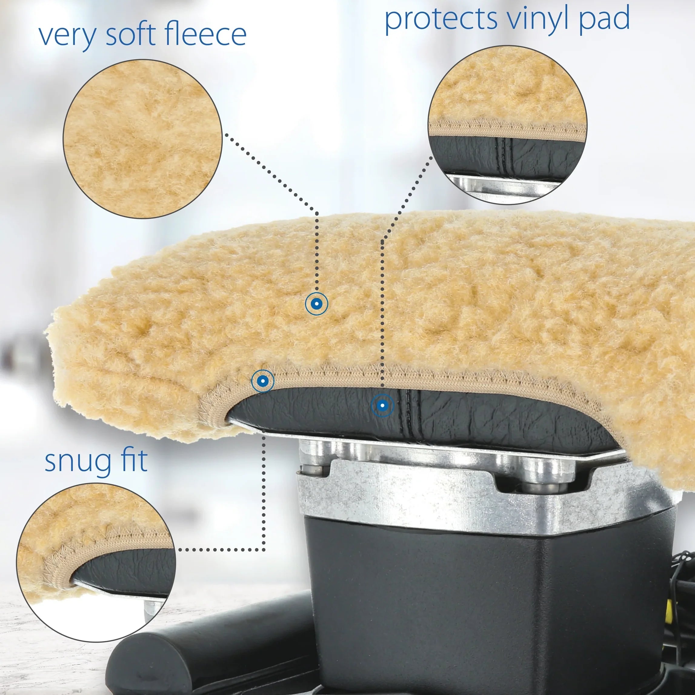 Core Products Jeanie Rub Fleece Pad Cover features