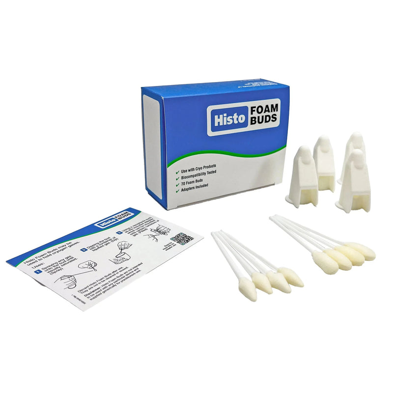CryoConcepts Histo Foam Buds with Cryosurgical Tip  Case of 5 Kits: 72 - 2 mm Buds (72 Buds/Per Kit)