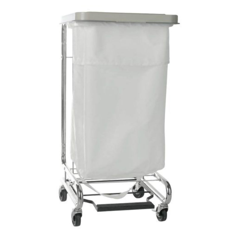 Hamper Stand McKesson General Purpose Rectangular Opening 30 to 33 gal. Capacity Foot Pedal Self-Closing Lid 