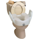 Lock-On Elevated Toilet Seat with Arms (Each)