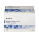 McKesson Twin-Blade Disposable Razor, Blue (100/CS) 